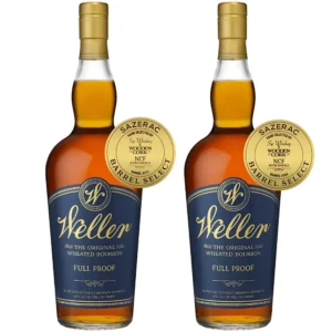 W.L. Weller Full Proof Non-Chill Filtered Sister Barrels Pick by Wooden Cork & Sip Whiskey 2pk